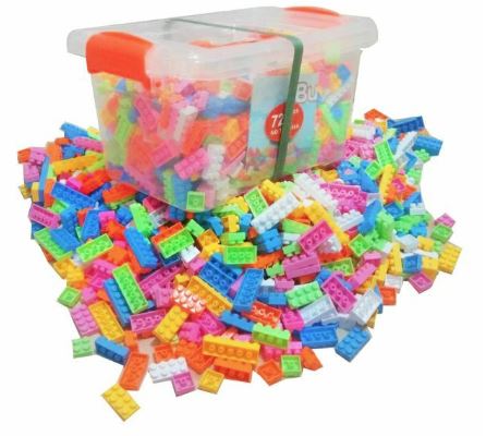 ตัวต่อกล่องใส 1,000 ชิ้น